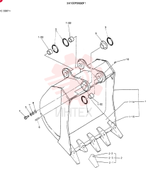 BUCKET ASSY, 1.6M³  (FOR NORTH AMERICA)