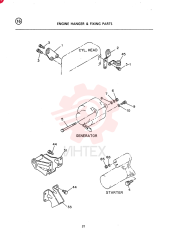 HANGER; ENGINE, LH VI8941334840