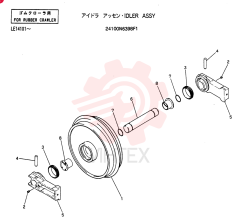 Схема (SK60) - MARK III EXCAVATOR BTW LE17077 - 17083 (1/91-12/93) 24100N6398F1