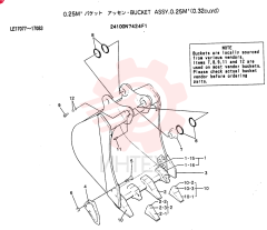 BUCKET ASSY, 0.25M(3)