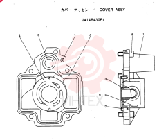 COVER ASSY, CONSISTS OF THE FOLLOWING PARTS 2414R430F1