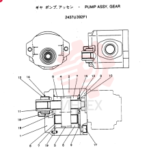 HYDRAULIC PUMP 2437U392F1