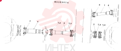 DRIVE SHAFT INSTALLATION ASSEMBLY CONSISTS OF ITEM 1-9