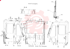 ROPS CAB GROUP 2427J944F1