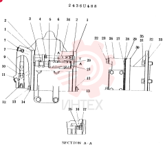 Схема (LK1500A) - WHEEL LOADERS ASN RH1022 (1/75-12/03) 2436U488