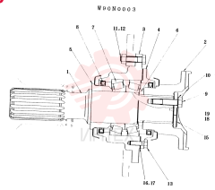 CARTRIDGE ASSEMBLY CONSISTS OF ITEM 1-19 W90N0003 (1)