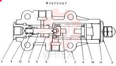 Схема (LK1500/A) - WHEEL LOADERS BTW RH1022 - RH1052 (1/93-12/03) W36P0007