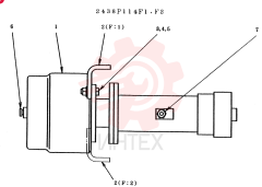 Схема (LK1500/A) - WHEEL LOADERS BTW RH1022 - RH1052 (1/93-12/03) 2438P114F1
