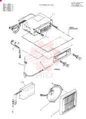 CAR-RADIO  ASSY, Serial Range: RK1003-RK1436