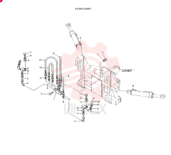 PIPING ASSY CONSISTS OF REF 1 TO 20