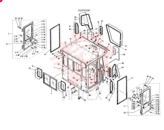 CAB ASSY CONSISTS OF ITEM 1 TO 94