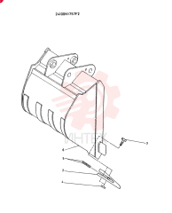 BUCKET ASSY CONSISTS OF REF 2 TO 6