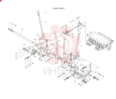 LEVER ASSY CONTROL CONSISTS OF REF 1 TO 36