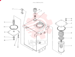 TANK ASSY, HYDR, CONSISTS OF REF 1 TO 17