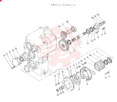 SHAFT ASSY, OUTPUT CONSISTS OF REF 1 TO 36