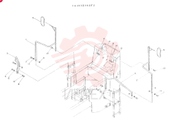 HAND RAIL GROUP, CONSISTS OF 1 TO 13