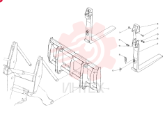 LUMBER-FORK GROUP, CONSISTS OF REF 1 TO 9