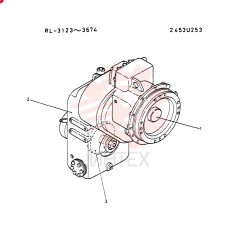 Схема (LK300A) - WHEEL LOADER ASN RL2703 (1/03-12/03) 2453U253