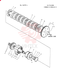 CLUTCH ASSY, FOR 3 FWD 3 RVSE, (VB0612-00945-1)