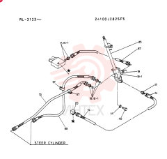 HYDR LINES, STEER 24100J2825F5