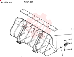 SEMI-ROCK BUCKET, 1.2M3