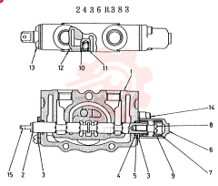 SECTION ASSY, OUTRIGGER CONSISTS OF REF 1 TO 15