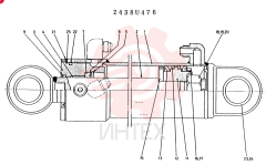CYLINDER ARM,CONSISTS OF REF 1 TO 25