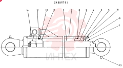 CYLINDER ASSY,CONSISTS OF THE FOOLWING PARTS 2438U761