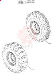 TIRE, RADIAL RA388-100