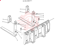 Схема (LK400) - WHEEL LOADER ASN RA1003 (1/03-12/03) 24100J8661F1