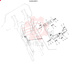 BUCKET-LEVELER GROUP, CONSISTS OF REF 1 TO 22