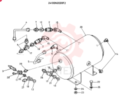 RESERVOIR ASSY, AIR, CONSISTS OF REF 2 TO 29