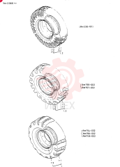 TIRE AND WHEEL ASSY(17.5R25, L-2, T/L RADIAL)