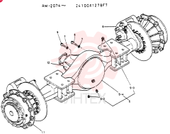 NOSPIN AXLE ASSY, RE