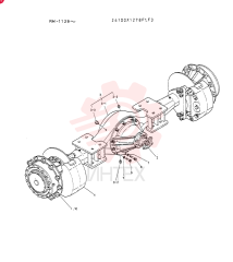 Схема (LK500) - WHEEL LOADER BTW RM1139 - RM2000 (1/03-12/03) 24100X1278F1