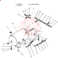 AIR RESERVOIR 24100N2020F4
