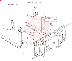 LUMBER FORK ASSY 24100J3073F3