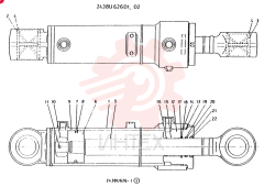 Схема (LK500) - WHEEL LOADER BTW RM1139 - RM2000 (1/03-12/03) 2438U626D1