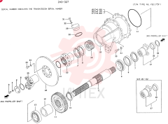 SHAFT,OUTPUT, Serial Range: 26--62