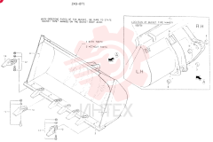 BUCKET ASSY (GST 670), Start Serial: 2201-