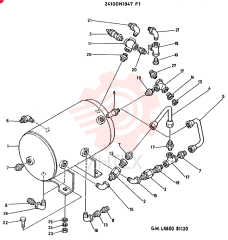 RESERVOR ASSY, AIR CONSISTS OF ITEM 1 TO 27