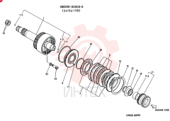 CLUTCH  ASSY CONSISTS OF   REF  1   TO   23