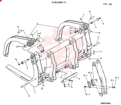 LOG-FORK ASSY CONSISTS OF ITEM 1 TO 15