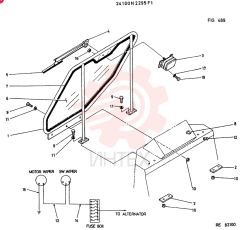 WINDOW, FR. (OPTIONAL PARTS) CONSISTS OFREF 1 TO 18