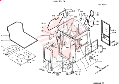 CAB GROUP, ROPS CONSISTS OFREF 2 TO 39 24100J2872F4