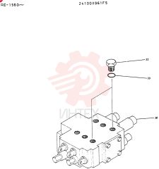 Схема (LK600) - WHEEL LOADER BTW RE1560 - RE2002 (1/03-12/03) 24100X961F5