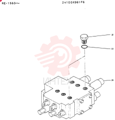 Схема (LK600) - WHEEL LOADER BTW RE1560 - RE2002 (1/03-12/03) 24100X961F6