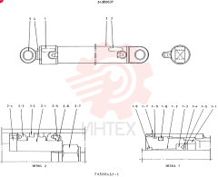 CYLINDER ASSY, CONSISTS OF ITEM 1 TO 5 (REPAIR KIT NO. AS FOLLOWS IS USED FOR SERVICE)
