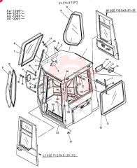 CAB ASSY, DELUX 2427U375F2 (1)