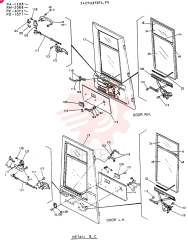 CAB  ASSY, Serial Range: RE.2072--RE.2I25 2427U375F4 (2)